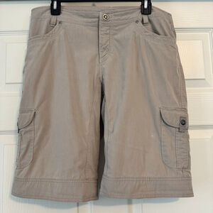 Women's KÜHL Splash 11” Cargo Shorts Size 14 Khaki